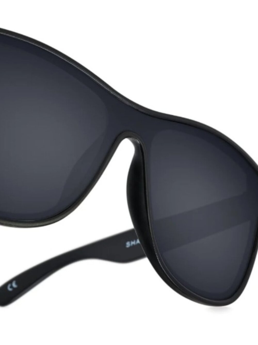 SHADYRAYS Women's HighRise Blackout Sunglasses, Black, New